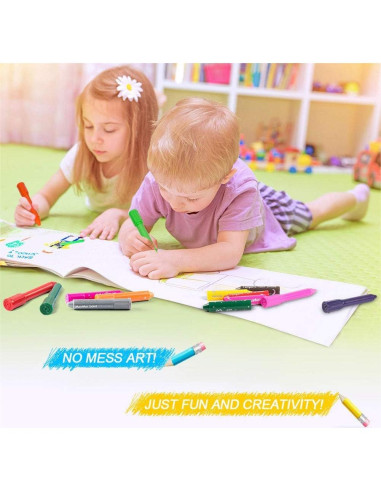 Barras de Pintura Tempera MayMoi 24 Colores Lavables