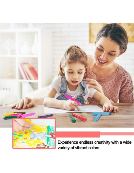 Barras de Pintura Tempera MayMoi 24 Colores Lavables