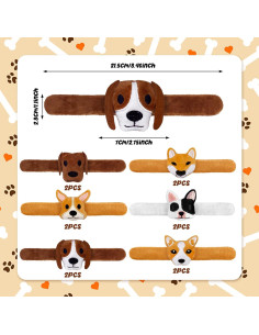 12 Pulseras de Golpe de Animales de Peluche XIPEGPA 20 cm 2