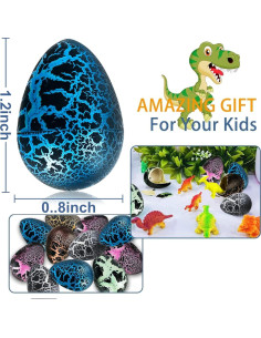 60 Piezas Huevos de Dinosaurio Mágicos iGeeKid para Pascua 2