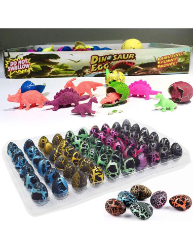60 Piezas Huevos de Dinosaurio Mágicos iGeeKid para Pascua
