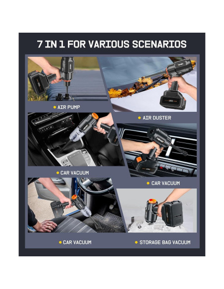 Aspiradora de Coche MBNGF X9 ULTRA Inalámbrica 35000PA