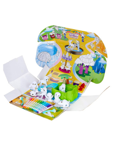 Crayola Scribble Scrubbie Zoológico Peculiar con 8 Animales