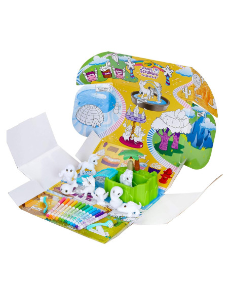 Crayola Scribble Scrubbie Zoológico Peculiar con 8 Animales