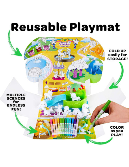 Crayola Scribble Scrubbie Zoológico Peculiar con 8 Animales