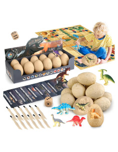 Kit de Excavación de Huevos de Dinosaurio Woumserta 12 Piezas