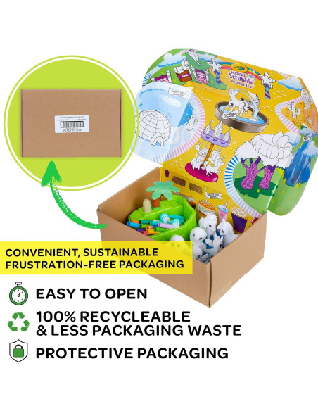 Crayola Scribble Scrubbie Zoológico Peculiar con 8 Animales