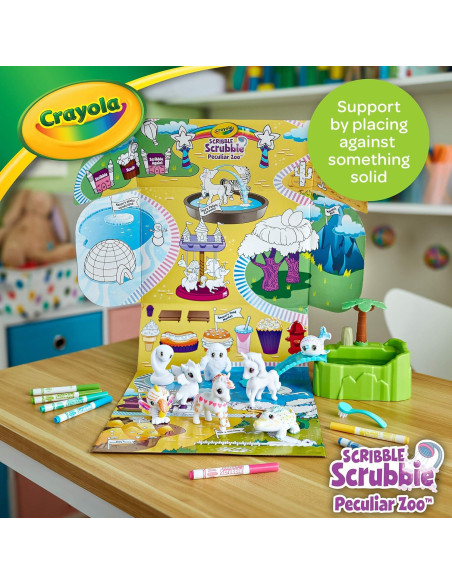 Crayola Scribble Scrubbie Zoológico Peculiar con 8 Animales