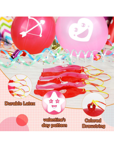 36 Globos de Golpe HSLCGF San Valentín Resistentes