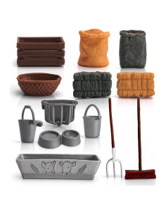 Juego de 13 Piezas de Herramientas de Granja LC JoyCre