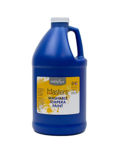 Pintura Tempera Lavable Handy Art 1.89 L Azul y Verde 2