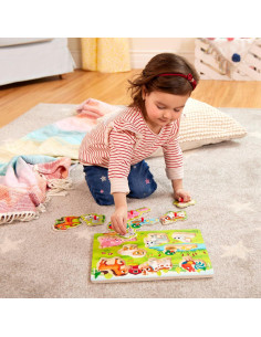 Rompecabezas de Madera B. toys Peek & Explore - 4 Piezas 2