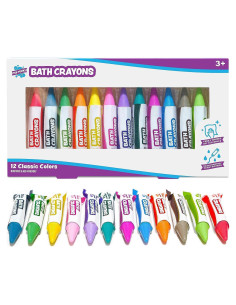 Crayones de Baño Tub Works 12 Colores No Tóxicos