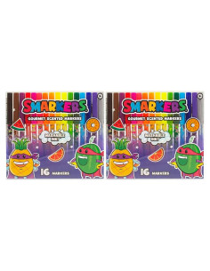 Smarkers Scentco - Marcadores Aromáticos Lavables 16 Colores