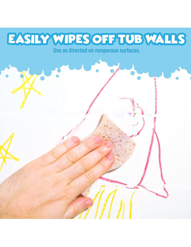 Crayones de Baño Tub Works 12 Colores No Tóxicos