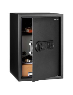 Caja Fuerte Electrónica Amazon Basics 50L Acero Negra