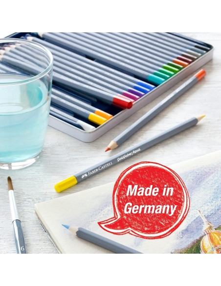 Lápices de Acuarela Faber-Castell Goldfaber Aqua - 12 Colores