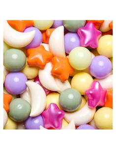 Bolas de Piscina GOGOSO 100pcs Estrellas y Lunas Colores