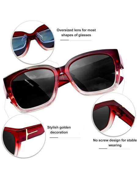 Gafas de Sol KANASTAL Polarizadas UV400 para Prescripción