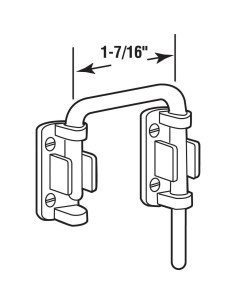 Cerradura de Bucle para Puerta Corrediza Prime-Line S 4378 3.7 cm Niquelada 2
