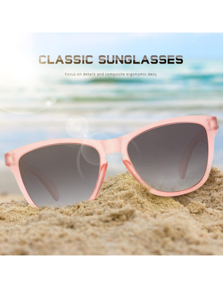 Gafas de sol DANAMY para mujeres UV400 polarizadas rosa