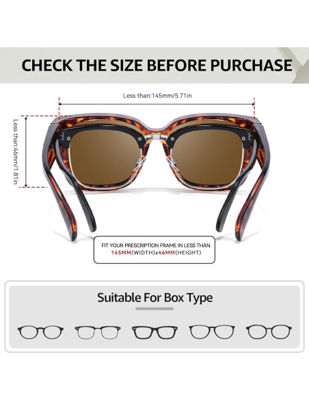 Gafas de sol polarizadas TJUTR con rhinestones para mujer