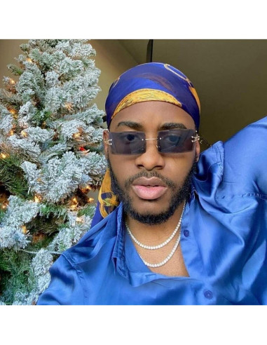 Gafas de Sol Rectangulares UV400 Metal Gris 58mm