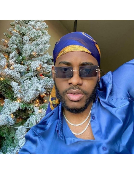 Gafas de Sol Rectangulares UV400 Metal Gris 58mm