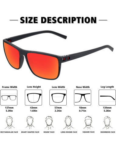 Gafas de sol polarizadas STORYCOAST unisex 3 pack UV400