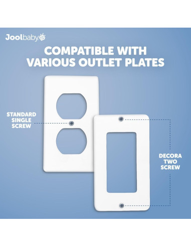 Caja de Cubierta de Enchufe Jool Baby - Seguridad Infantil (2 Pzs)