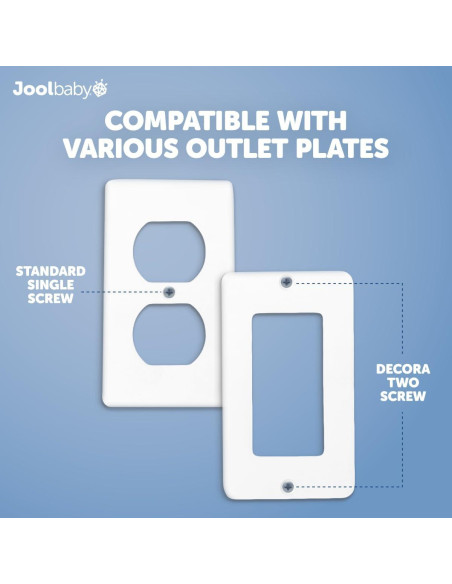 Caja de Cubierta de Enchufe Jool Baby - Seguridad Infantil (2 Pzs)