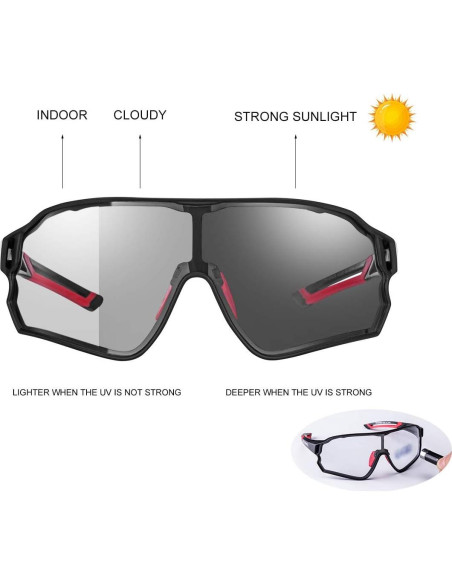 Gafas de sol fotocromáticas ROCKBROS 10136grd UV400