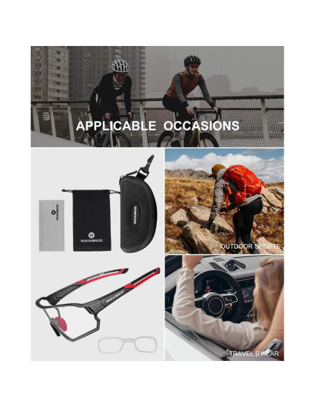 Gafas de sol fotocromáticas ROCKBROS 10136grd UV400