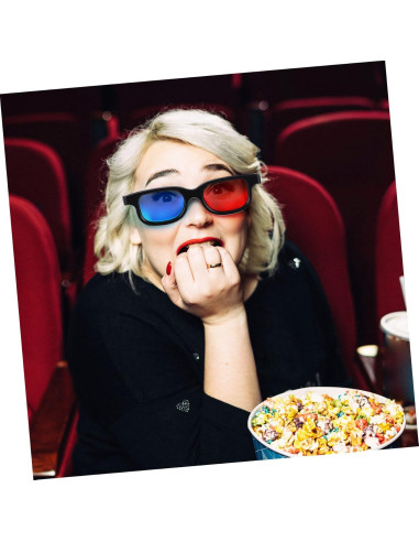 Gafas 3D Gadpiparty 10 Pcs Rojo-Azul Lentes Resina