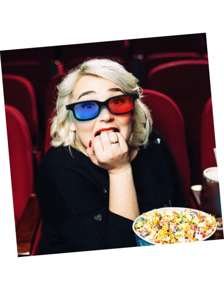 Gafas 3D Gadpiparty 10 Pcs Rojo-Azul Lentes Resina