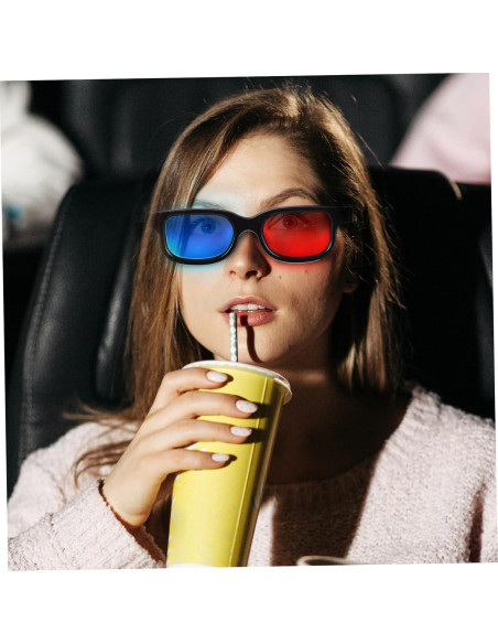 Gafas 3D Gadpiparty 10 Pcs Rojo-Azul Lentes Resina