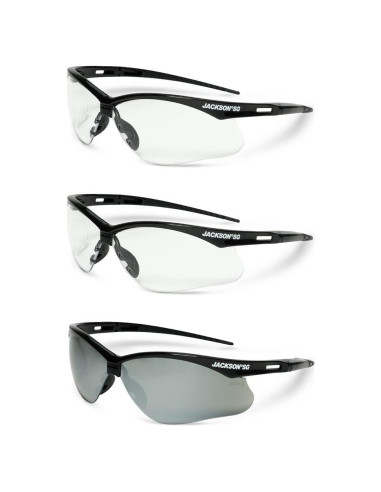 Gafas de seguridad Jackson SG - Lentes antiarañazos - 3 estilos