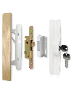 Juego de Manija de Puerta Corredera ALLYWASAI con Cerradura