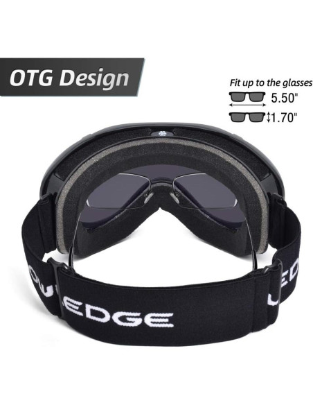 Gafas de esquí Hubo Sport OTG con protección UV y antiempañante