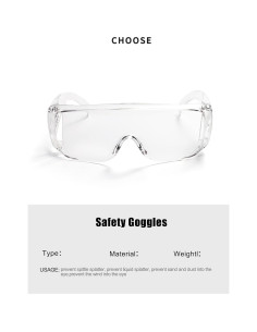 Gafas de Seguridad Anti Niebla Policarbonato 1 Par 2