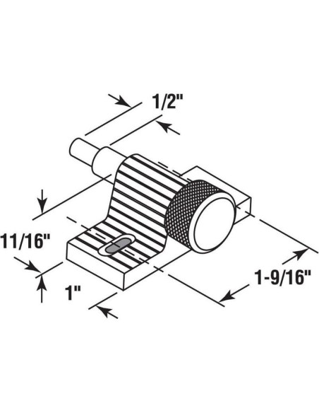 Cerradura Deslizante Prime-Line U 9849 para Puertas y Ventanas Cerradura Deslizante Prime-Line U 9849 para Puertas y Ventanas