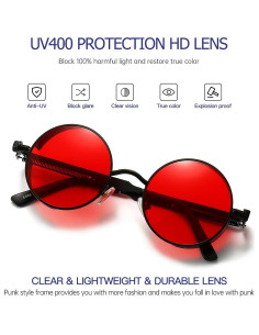 Gafas de sol Steampunk Gysnail UV400 para mujeres 2