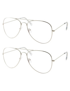 Gafas Anti Luz Azul GrinderPUNCH Retro Aviador 2 Pzas