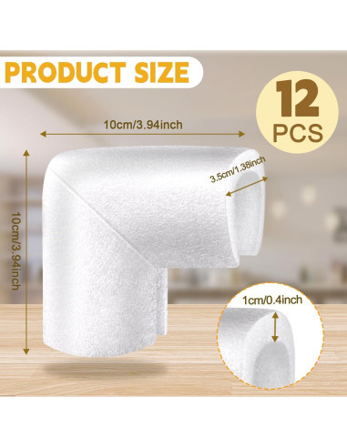 12 Protectores de Esquinas de Espuma Pwbarwq para Mudanza