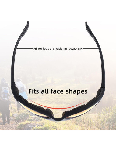 4 Pares de Gafas de Motocicleta YISUGOOC UV a Prueba de Viento