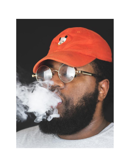 Gafas de sol redondas AIEYEZO Steampunk UV 100% bloqueadores