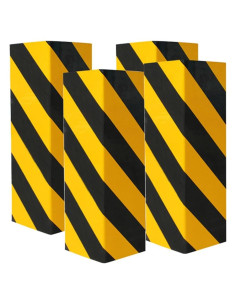 Protector de Pared de Garaje GUEQUITLEX Amarillo 4 Piezas