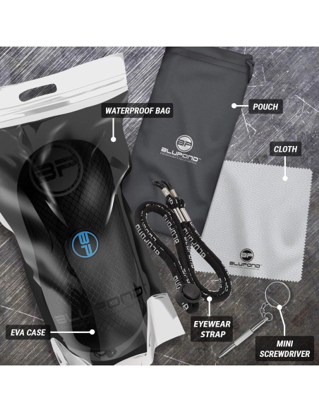 Estuche Semi Duro para Gafas BLUPOND con Gancho Metálico Estuche Semi Duro para Gafas BLUPOND con Gancho Metálico