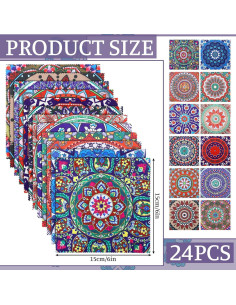 24 Paños de Microfibra para Gafas Copkim 15x15 cm 2