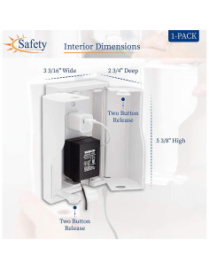 Caja de Seguridad para Enchufes Safety Innovations Doble Puerta 2